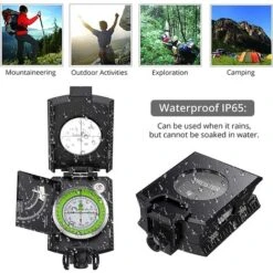 Boussole Randonnée Militaire Professionnelle Avec Clinomètre Boussole De Visée En Métal Boussole De Navigation -Promos Outil Virtuose Magasin 76529221 5