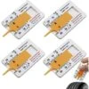 ZXPASRA 4 Pièces Jauge Profondeur Pneu, 0-20 Mm Outil De Mesure De Bande Roulement De Pneu, Jauge D'Usure De Pneu Auto Règle En Plastique De Pneu, Pour Test Usure Pneu Pour Voiture Moto Van Camions (O -Promos Outil Virtuose Magasin 76737405 1