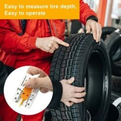 ZXPASRA 4 Pièces Jauge Profondeur Pneu, 0-20 Mm Outil De Mesure De Bande Roulement De Pneu, Jauge D'Usure De Pneu Auto Règle En Plastique De Pneu, Pour Test Usure Pneu Pour Voiture Moto Van Camions (O -Promos Outil Virtuose Magasin 76737405 4