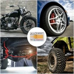 ZXPASRA 4 Pièces Jauge Profondeur Pneu, 0-20 Mm Outil De Mesure De Bande Roulement De Pneu, Jauge D'Usure De Pneu Auto Règle En Plastique De Pneu, Pour Test Usure Pneu Pour Voiture Moto Van Camions (O -Promos Outil Virtuose Magasin 76737405 5