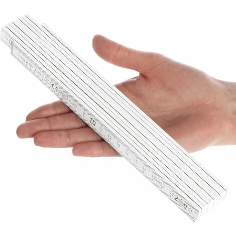 ZXPASRA Goods Règle Pliante 10x En Bois De Hêtre Issu De La Sylviculture Durable - Règle Pliante De 2 Mètres Avec 10 Sections - Règle Métrique En Blanc (10 Pièces - Blanc - Sans Motif) 6 ZXPASRA Goods Règle Pliante 10x En Bois De Hêtre Issu De La Sylviculture Durable - Règle Pliante De 2 Mètres Avec 10 Sections - Règle Métrique En Blanc (10 Pièces - Blanc - Sans Motif) – Image 4