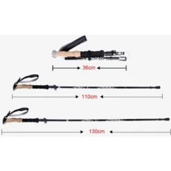 Trekking Poles Bâtons De Randonnée Réglables Aluminium Léger Bâtons De Marche Avec Poignée En Mousse Pliable Pour Senior Trekking, Marche, Randonnée, Randonnée, Ski 9 Trekking Poles Bâtons De Randonnée Réglables Aluminium Léger Bâtons De Marche Avec Poignée En Mousse Pliable Pour Senior Trekking, Marche, Randonnée, Randonnée, Ski -Promos Outil Virtuose Magasin 77207208 3