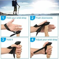 Trekking Poles Bâtons De Randonnée Réglables Aluminium Léger Bâtons De Marche Avec Poignée En Mousse Pliable Pour Senior Trekking, Marche, Randonnée, Randonnée, Ski 11 Trekking Poles Bâtons De Randonnée Réglables Aluminium Léger Bâtons De Marche Avec Poignée En Mousse Pliable Pour Senior Trekking, Marche, Randonnée, Randonnée, Ski -Promos Outil Virtuose Magasin 77207208 5