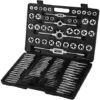 VEVOR Jeu De Tarauds Et Filieres De Filetage 110PCS M2-M18 Kit Tarauds Et Matrices Metrique En Tungstene Outils Couper Filetage Externe Interne Etui De Rangement De Filieres Et Filetage Avec Coffret -Promos Outil Virtuose Magasin 77220826 1