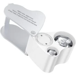 30 X 60 Loupe Bijoutier, LED Loupe Eclairante Horloger, Gemmes Bijoux Pierres Timbres Pieces Montres Loisirs Antiques ModèLes Poche Monocle Loupe Grossissante Verre 30 X 60 Mm -Promos Outil Virtuose Magasin 77248039 3