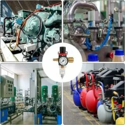 Régulateur D'air 1/4, 1/4 - Filtre à Air - Compresseur D'humidité - Séparateur D'eau Et D'huile - Régulateur De Pression - Lubrifiant Pour Compresseur Et Outils à Air 11 Régulateur D'air 1/4, 1/4 - Filtre à Air - Compresseur D'humidité - Séparateur D'eau Et D'huile - Régulateur De Pression - Lubrifiant Pour Compresseur Et Outils à Air -Promos Outil Virtuose Magasin 78190012 5