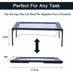 Loupe Grand Rectangle De Pleine Page 3x Loupe LED Éclairage De Bureau Pliable Personnes âgées Portatives 11 Loupe Grand Rectangle De Pleine Page 3x Loupe LED Éclairage De Bureau Pliable Personnes âgées Portatives -Promos Outil Virtuose Magasin 78365481 5