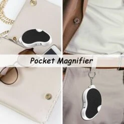 Lot De 2 Loupes De Poche Avec Lumière LED, 5 X Pour Bijoux, Diamants, Pierres Précieuses, Montres, Loisirs - Noir -Promos Outil Virtuose Magasin 78393043 3