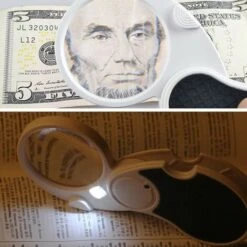 Lot De 2 Loupes De Poche Avec Lumière LED, 5 X Pour Bijoux, Diamants, Pierres Précieuses, Montres, Loisirs - Noir -Promos Outil Virtuose Magasin 78393043 5