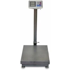 AgoraDirect - Balance Industrielle 500kg/100g, Affichage Numérique Lcd Double Face, Pliable, Grande Plate-forme En Acier Renforcé 45x60cm, Autonomie Batterie 40h, Balance Postale Robuste