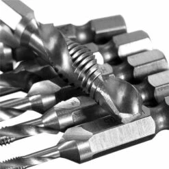 MINKUROW Robinet Hexagonal Forets À Queue Hexagonale Taraud À Vis À Tête Hexagonale Hexagonale Outils Tarauds De Machine Robinets Hss Hexagonal Tarauds À Goujure Hélicoïdale Hss M3-M10 6 Pièces -Promos Outil Virtuose Magasin 78659173 4