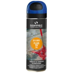 Traceur De Chantier Fluo TP 500ml - Bleu - SOPPEC - 141519O