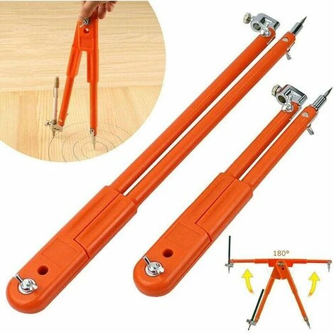 Lot De 2 Compas Professionnels Pour Travail Du Bois Avec Aile Et Porte-crayon 450 Mm Et 750 Mm 4 Lot De 2 Compas Professionnels Pour Travail Du Bois Avec Aile Et Porte-crayon 450 Mm Et 750 Mm – Image 2