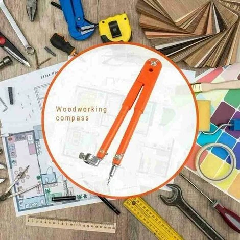 Lot De 2 Compas Professionnels Pour Travail Du Bois Avec Aile Et Porte-crayon 450 Mm Et 750 Mm 6 Lot De 2 Compas Professionnels Pour Travail Du Bois Avec Aile Et Porte-crayon 450 Mm Et 750 Mm – Image 4