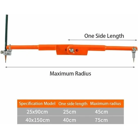 Lot De 2 Compas Professionnels Pour Travail Du Bois Avec Aile Et Porte-crayon 450 Mm Et 750 Mm 7 Lot De 2 Compas Professionnels Pour Travail Du Bois Avec Aile Et Porte-crayon 450 Mm Et 750 Mm – Image 5