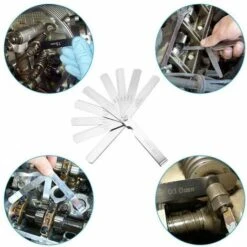 Jauge D'épaisseur, Jeu De Cales D'épaisseur, 32 Lames En De Marquage Métrique/impérial, Pour La Mesure De L'espace Libre Largeur/Épaisseur Tailles -Promos Outil Virtuose Magasin 78948708 5