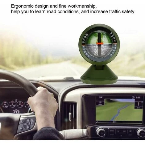 Inclinomètre De Voiture, Indicateur D'Inclinaison Du Mesureur De Niveau De Pente De Véhicule Avec Rotation Libre, L'angle De Vision Est Réglable. 7 Inclinomètre De Voiture, Indicateur D'Inclinaison Du Mesureur De Niveau De Pente De Véhicule Avec Rotation Libre, L'angle De Vision Est Réglable. – Image 5