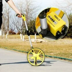 AIRAJ Roulette De Mesure Pliable De Précision Avec Roue De Mesure De Distance 99.999,9 M Mesure Métrique Des Roues Et Du Ruban, Sac De Transport (pliable) -Promos Outil Virtuose Magasin 79073168 4