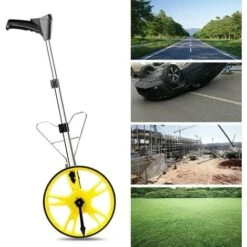 Roue De Mesure Digitale 12 Pouces, Odomètre à Roulette Avec ​Écran Numérique, Support Et Sac De Transport, Mesureur De Distance à Roue Pour Des Distances De 0 à 99999,9 M -Promos Outil Virtuose Magasin 79073216 4