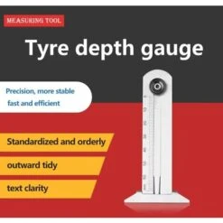 Jauge De Profondeur De Pneu De Voiture Vernier De Profondeur De Pneu RèGle De Bande De Roulement,Cercle Noir En Fer Inoxydable 0-60mm,Seuçais -Promos Outil Virtuose Magasin 79298924 5