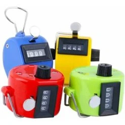 Lot De 8 Compteurs Manuels 4 Chiffres Mécaniques Avec Clic Parfait Pour Le Sport, Le Stade, Les Entraînements Et Autres événements -Promos Outil Virtuose Magasin 79352801 4