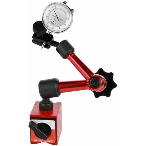 Indicateur A Cadran Rond En Metal Et Mini Kit D'outils De Support De Base Magnetique Flexible 3 Indicateur A Cadran Rond En Metal Et Mini Kit D'outils De Support De Base Magnetique Flexible