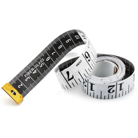 Mètres à Ruban Pour Couturier Double Face, 1,5 M 60 Pouce Sur Mesure Couturière Tissu Règle, La Blanc Mesure Ruban 1 Pièces 3 Mètres à Ruban Pour Couturier Double Face, 1,5 M 60 Pouce Sur Mesure Couturière Tissu Règle, La Blanc Mesure Ruban 1 Pièces