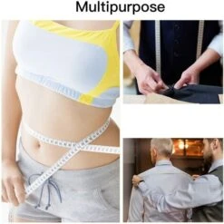 Mètres à Ruban Pour Couturier Double Face, 1,5 M 60 Pouce Sur Mesure Couturière Tissu Règle, La Blanc Mesure Ruban 1 Pièces 9 Mètres à Ruban Pour Couturier Double Face, 1,5 M 60 Pouce Sur Mesure Couturière Tissu Règle, La Blanc Mesure Ruban 1 Pièces -Promos Outil Virtuose Magasin 79594817 3