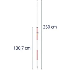 Canne Porte Prisme Station Totale Topographie Twist Lock 1,37 - 2,5 M -Promos Outil Virtuose Magasin 80429926 5