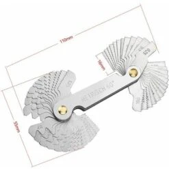 Outil De Jauge De Filetage En Acier Inoxydable, Jauge à Vis Avec 52 Lames Jauge Centrale Jauge De Pas 55° Et 60° (métrique + Impérial) -Promos Outil Virtuose Magasin 80711821 2