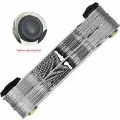 Outil De Jauge De Filetage En Acier Inoxydable, Jauge à Vis Avec 52 Lames Jauge Centrale Jauge De Pas 55° Et 60° (métrique + Impérial) -Promos Outil Virtuose Magasin 80711821 4