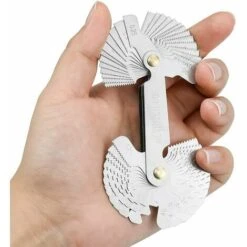 Outil De Jauge De Filetage En Acier Inoxydable, Jauge à Vis Avec 52 Lames Jauge Centrale Jauge De Pas 55° Et 60° (métrique + Impérial) -Promos Outil Virtuose Magasin 80711821 5