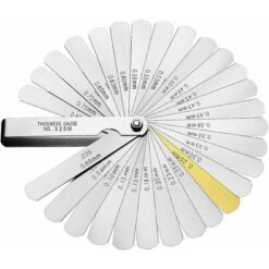 Jauges D’épaisseur De Précision, 32 Lames En De Marquage Métrique/impérial Pour La Mesurer De L'espace Libre Largeur/Épaisseur Tailles L'écart Largeur,