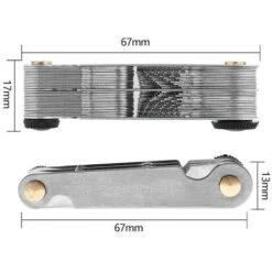 52 Pieces Jauge De Pas De Vis En Acier Inoxydable 60 Et 55 Degres Jauge De Filetage Outil De Mesure Jauge De Vis Metrique Et Imperiale 9 52 Pieces Jauge De Pas De Vis En Acier Inoxydable 60 Et 55 Degres Jauge De Filetage Outil De Mesure Jauge De Vis Metrique Et Imperiale -Promos Outil Virtuose Magasin 80887979 3