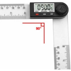 BETTE Règle D'angle Numérique, Rapporteur, Mesure De Longueur 200 Mm Et D'Angle En Acier Inoxydable Avec HOLD/Rev, Zéro Et Grand Ecran LCD, Mm/Inch, Pour Le Travail Du Bois/Construction 10 BETTE Règle D'angle Numérique, Rapporteur, Mesure De Longueur 200 Mm Et D'Angle En Acier Inoxydable Avec HOLD/Rev, Zéro Et Grand Ecran LCD, Mm/Inch, Pour Le Travail Du Bois/Construction -Promos Outil Virtuose Magasin 80924435 4