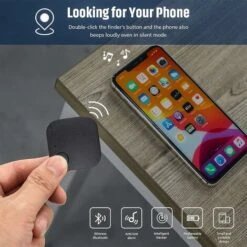 Localisateur D'objets De Clé Portefeuilles,Key Finder Anti-Perte Téléphone Chercheur Alarme Trouve-clés,avec Porte Clés Localisateur Et Traqueur Sonore Pour Retrouver Clés -Promos Outil Virtuose Magasin 80957497 3