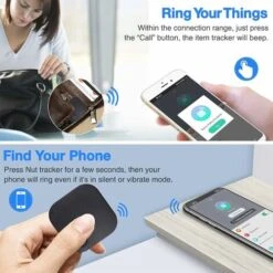 Localisateur D'objets De Clé Portefeuilles,Key Finder Anti-Perte Téléphone Chercheur Alarme Trouve-clés,avec Porte Clés Localisateur Et Traqueur Sonore Pour Retrouver Clés -Promos Outil Virtuose Magasin 80957497 4