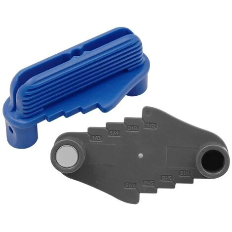 Centerline Gauge Finder Multifonction Drill Hole Locator Marking Tool Réglable Portable Centerline Menuiserie Main Tool 1pcs Bleu 6 Centerline Gauge Finder Multifonction Drill Hole Locator Marking Tool Réglable Portable Centerline Menuiserie Main Tool 1pcs Bleu – Image 4