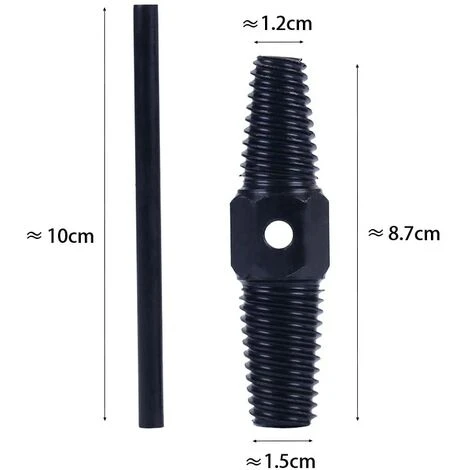 1 Ensemble D'extracteurs De Spirale De Soupape De Robinet De Robinet à Double Tête Endommagés 4 1 Ensemble D'extracteurs De Spirale De Soupape De Robinet De Robinet à Double Tête Endommagés – Image 2
