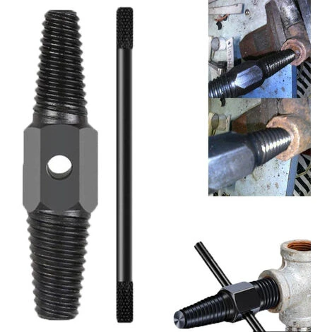 1 Ensemble D'extracteurs De Spirale De Soupape De Robinet De Robinet à Double Tête Endommagés 7 1 Ensemble D'extracteurs De Spirale De Soupape De Robinet De Robinet à Double Tête Endommagés – Image 5