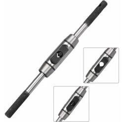 Tourne à Gauche Porte Taraud Réglable Robinet Clé Poignée Pour Métrique M1-M8 Robinet Fraise Clé à Tarauder Outil Corps Moulage Sous Pression