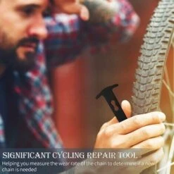 Outil D'usure D'Indicateur De Chaîne De Vélo Règle De Mesure De Jauge De Chaînes De Vélo Outil De Rail Détection Remplacement D'usure De Chaîne De Vélo Étrier De Testeur De Chaîne (Noir) 9 Outil D'usure D'Indicateur De Chaîne De Vélo Règle De Mesure De Jauge De Chaînes De Vélo Outil De Rail Détection Remplacement D'usure De Chaîne De Vélo Étrier De Testeur De Chaîne (Noir) -Promos Outil Virtuose Magasin 81195050 3