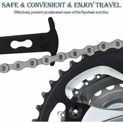 Outil D'usure D'Indicateur De Chaîne De Vélo Règle De Mesure De Jauge De Chaînes De Vélo Outil De Rail Détection Remplacement D'usure De Chaîne De Vélo Étrier De Testeur De Chaîne (Noir) 10 Outil D'usure D'Indicateur De Chaîne De Vélo Règle De Mesure De Jauge De Chaînes De Vélo Outil De Rail Détection Remplacement D'usure De Chaîne De Vélo Étrier De Testeur De Chaîne (Noir) -Promos Outil Virtuose Magasin 81195050 4