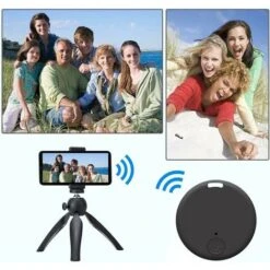 AUIHD 4pcs Localisateurs D’Article Wireless, Key Finder Anti-Perte Téléphone Chercheur Alarme Trouve-clés,Localisateur Et Traqueur Sonore Pour Retrouver Clés，Compatible Avec IOS Et Android -Promos Outil Virtuose Magasin 81296881 4