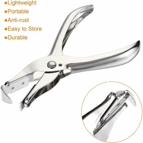 Agrafeuse Extracteur Outils Lourd Main Agrafeuses Retrait Broche Extracteur Pour Bureau Maison, Argent 4 Agrafeuse Extracteur Outils Lourd Main Agrafeuses Retrait Broche Extracteur Pour Bureau Maison, Argent – Image 2