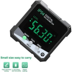 Inclinomètre Numérique Portable IP54 4 * 90 ° Rétroéclairage LCD Rapporteur Numérique Compteur De Pente Règle D'angle Numérique Magnétique Unilatéral Rapporteur Multifonctionnel Mode De Mesure Relatif Absolu Maintien Des Données (Vert) -Promos Outil Virtuose Magasin 81311050 3