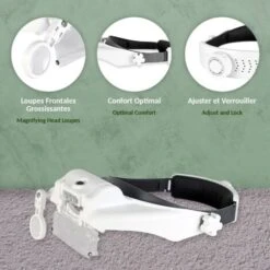 Loupe Frontale Grossissantes Et Eclairante - 3 Lumières LEDs - 6 Grossissements Dont 3 Combinaisons Possibles 11 Loupe Frontale Grossissantes Et Eclairante - 3 Lumières LEDs - 6 Grossissements Dont 3 Combinaisons Possibles -Promos Outil Virtuose Magasin 81923104 5