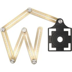 Règle De Mesure Multi Angle - Outils Réglable : 6 Côtés En Aluminium - Gabarit De Forme : Tuyau Et Prise : Ø 25 à 55 Mm
