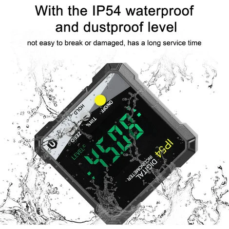 Inclinomètre Numérique Portable IP54 4 90 ° Rétroéclairage LCD Rapporteur Numérique Compteur De Pente Règle D'angle Numérique Magnétique Simple Face Rapporteur Multifonctionnel 4 Inclinomètre Numérique Portable IP54 4 90 ° Rétroéclairage LCD Rapporteur Numérique Compteur De Pente Règle D'angle Numérique Magnétique Simple Face Rapporteur Multifonctionnel – Image 2
