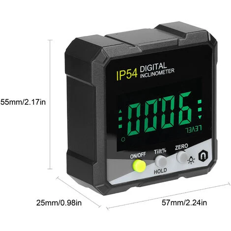 Inclinomètre Numérique Portable IP54 4 90 ° Rétroéclairage LCD Rapporteur Numérique Compteur De Pente Règle D'angle Numérique Magnétique Simple Face Rapporteur Multifonctionnel 6 Inclinomètre Numérique Portable IP54 4 90 ° Rétroéclairage LCD Rapporteur Numérique Compteur De Pente Règle D'angle Numérique Magnétique Simple Face Rapporteur Multifonctionnel – Image 4